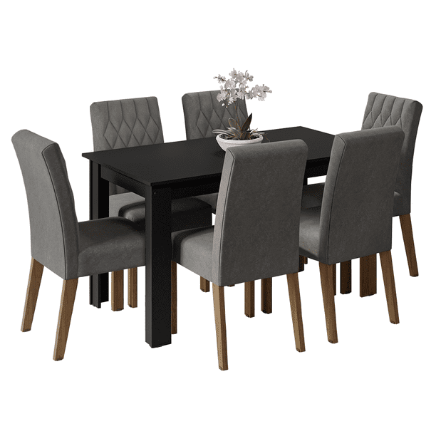 Mesa de Comedor con Mesa y 6 Sillas Madesa Allegro GG