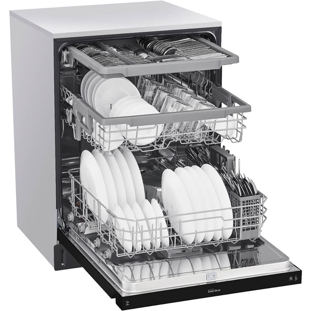 LG LDFN4542B 48 dBa Black Front-Control Built-In Dishwasher