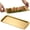 Gold, variant on Rectangle Gold Serving Tray 1-Pack 5.71" x 8.82" Plastic Serving Platter for Appetizer,Fruits & Serving Dishes,BBQ Platters for Raw and Cooked Food,Melamine Serving Trays for Food