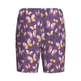 thumbnail image 2 of Lsque Butterflies And Floral Mens Sleep Pajama Shorts,Short Pajama Pants, Cotton Ultra-Soft Knit-Small, 2 of 9