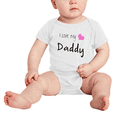 thumbnail image 2 of I Love My Daddy Funny Baby Bodysuits Boy Girl Unisex, 2 of 5