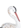 thumbnail image 5 of DecMode 41" Tall Crane Garden Sculpture with Brown Speckled Texture and Red Accents (2 Pack), 5 of 11