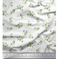 thumbnail image 1 of Soimoi Rayon Crepe Fabric Leaves & Floral Night Wear Print Sewing Fabric Yard 46 Inch Wide, 1 of 1