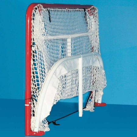 EZgoal Monster 6' x 4'2" Official Regulation Folding Metal Hockey Goal Net, 10' x 6' Backstop Shooter Tutor, 5 Net Pocket Targets