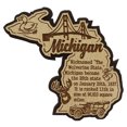 thumbnail image 2 of USA Michigan State Map Wooden Magnet Souvenir Fridge Magnet Gift, 2 of 5