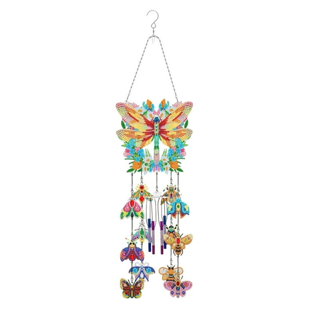 Campanas De Viento Artísticas Kit De Campanas De Viento Artísticas Suncatcher Doble 5D Y Colgante De Colibrí Para Adultos, Niños, Jardín, Bricolaje, Campanas De Viento De Cristal, Colgante