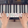 thumbnail image 3 of 1 hoja de pegatinas de teclado de Piano de papel pegatinas de Piano perfectas para niños que aprenden Piano, 3 of 6