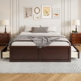 thumbnail image 3 of Jopath Queen Size Platform Bed Frame with 6 Drawers, Wood Bed with Slatted Base for Teen and Adult Espresso, 3 of 9