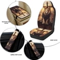 thumbnail image 5 of Xoenoiee Vintage Lion Cross Print 5 PCS Car Accessories PU Leather Auto Seat Covers Set with Universal Seatbelt Pads and Car Arm Rest Cover for SUV Trunk Sedan, 5 of 7
