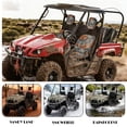 thumbnail image 4 of KUIFORTI Grey Camouflage UTV seat covers Comfortable Elastic FabricsSeat Cover with Headrest Covers Outdoor Seat Cover Set Compatible with Rhino 700 660 450 2004-2021, 4 of 6