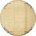 thumbnail image 1 of Ahgly Company Machine Washable Indoor Round Traditional Brown Gold Area Rugs, 3' Round, 1 of 7