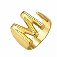 thumbnail image 1 of CUITING Fashion Adjustable Initial Alphabet Letter A-Z Ring Finger Rings Women Jewellery-Silver C, 1 of 9