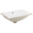 thumbnail image 2 of 20.75-in. W Rectangle Bathroom Undermount Sink Set In White - Oil Rubbed Bronze Hardware - Overflow Drain Incl. AI-20564, 2 of 9
