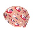 thumbnail image 2 of Fuzoiu Bunny And Strawberry Print Winter Beanie Hat for Men & Women,Warm Knit Cap,Women Windproof Watch Hat,Knit Warm Unisex Beanie, 2 of 7
