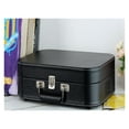thumbnail image 1 of Portable Vinyl Record Player Vintage Handheld Leather Case Vinyl Record Player Phono Speaker, 1 of 6