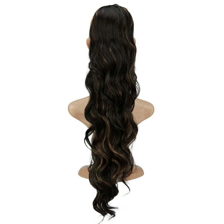 30-Second Dream Ponytail Extension(Body Wave)  Hair extension clips, Clip  in ponytail extensions, Synthetic hair extensions