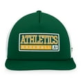 thumbnail image 2 of Men's Majestic Green/White Athletics Foam Trucker Snapback Hat, 2 of 4