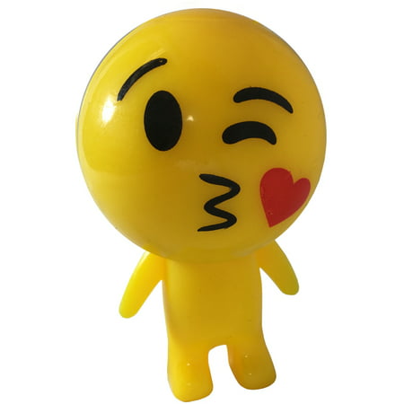 Light Up Emoji Emote Emoticon Kissing Winking Face Man Buddy