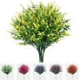 thumbnail image 1 of Sinhoon 16 Bundles Artificial Lavender Flowers for Outdoor Decoration, UV Resistant Fake Shrubs Garden Indoor Outdoor Decor (Yellow), 1 of 7
