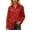 Red, variant on Sequined Top Lapel Long Sleeved Cardigan Basic Border Shirt Jacket Womens Sweatshirt Cardigan S