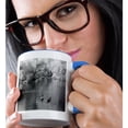 thumbnail image 2 of 3drose, Infrared Photography of Canadian Geese on a Lake, 11oz Two-tone Blue Mug, 2 of 6