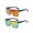 Red+Yellow, variant on Square Oversized Sunglasses for Women Men Big Flat Top Fashion Shield Large UV Protection Rimless Shades