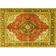 thumbnail image 1 of Ahgly Company Indoor Rectangle Medallion Yellow Traditional Area Rugs, 5' x 8', 1 of 4