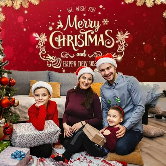 Clearance Christmas Decoration!Christmas Tree Decorations Christmas Garage Door Decoration,Christmas Garage Door Cover Large Merry Christmas Garage Door Mural Hanging Christmas Banner