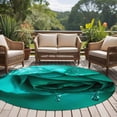 thumbnail image 4 of Round Rugs 5Ft, Green Rose Round Area Rug Washable Indoor Throw Carpet, Elegance Fantasy Flowers Romantic Soft Non Slip Circle Rug for Cabinet Bathroom Home Decor Aesthetic, 4 of 8
