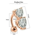 thumbnail image 3 of MesaSe 14Pcs Belly Button Ring Opal Pearl  Navel Rings Dangle Curved Belly Button Piercing, 3 of 7