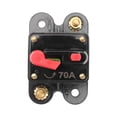 thumbnail image 2 of MasteelfCA Disjoncteur 70 Ampères Moteur de Pêche à la Traîne Auto Bateau Stéréo Audio Terminal Inverseur à Fusible avec Réinitialisation Manuelle, 2 of 8