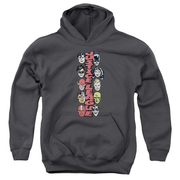 Dc - Stacked Justice - Youth Hooded Sweatshirt - Medium