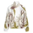 thumbnail image 6 of Jackets for Women Winter Coat Jackets Flannel Stand Collar Jacket(Elegant Floral Botanical Design,Size:S-4XL), 6 of 7