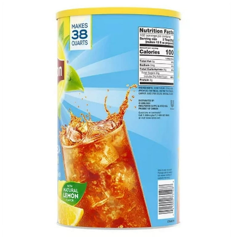Lipton Sweetened Iced Tea Mix, Lemon (89.8 Oz.) - Walmart.com