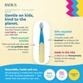 thumbnail image 5 of RADIUS Toddler Toothbrush and Toothpaste Bundle for Kids, 2 Pack Totz Extra Soft Brush in Pink and Purple and 1 Count Dragon Fruit Toothpaste, For Children 18 Months, 5 of 7