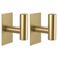 thumbnail image 1 of Ganchos para toallas de pared VAEHOLD, resistentes al agua (oro, paquete de 2), 1 of 8