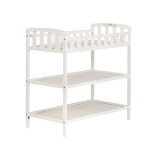 Dream On Me Emily Changing Table with Shelves, White