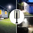 thumbnail image 4 of Lámpara de pared solar para jardín al aire libre | Iluminación LED blanca impermeable para el ambiente del patio | Alimentado por energía solar | Sensor humano | Mando a distancia | ABS | 13,78 x, 4 of 6