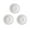 3PC, variant on Pure White Western Dinner Plates in Hat-Shaped Design,Set of Three for Pasta,Steak,and Meals,High-Temperature Glaze,Durable and Stylish,Ideal for Home Dining and Restaurant Use.