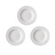 thumbnail image 2 of Plato de comida occidental blanco puro | Diseño roscado de estilo europeo | Esmalte de color de alta temperatura | Vajilla duradera resistente al calor ABS | Comida, Pasta, Bistec, Plato de sopa | 1, 2 of 2