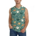 thumbnail image 2 of Picia Flowe Rooster mens Cotton Tank Undershirts , Moisture-wicking Ribbed Tanks, Lightweight Cotton Tank Undershirts-Medium, 2 of 8