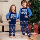 thumbnail image 2 of Traje familiar navideño con estampado de copos de nieve y letras nuevas de Europa y Estados Unidos, ropa de hogar de manga larga para vacaciones para niños, 2 of 5