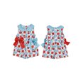 thumbnail image 2 of BemeyourBBs Girls Independence Day Sleeveless Doll Collar Popsicles Print Jumpsuit, 2 of 9