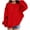 Red, variant on Girls Oversized Long Sleeve Shirts Kids Casual Crewneck Tops Fashion Tees Kids Long Sleeve Sweatshirt