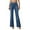Blue, variant on Binmer No Boundarie Women’s Flare Jeans with Pockets, Womens High Rise Pants Denim Jean, Womens Plus Dark Blue,Size L