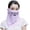 Purple, variant on Face Cover Ear-hanging Design Three-dimensional Cutting Process Ear-Hanging Design Sunscreen Face Guard for Cycling