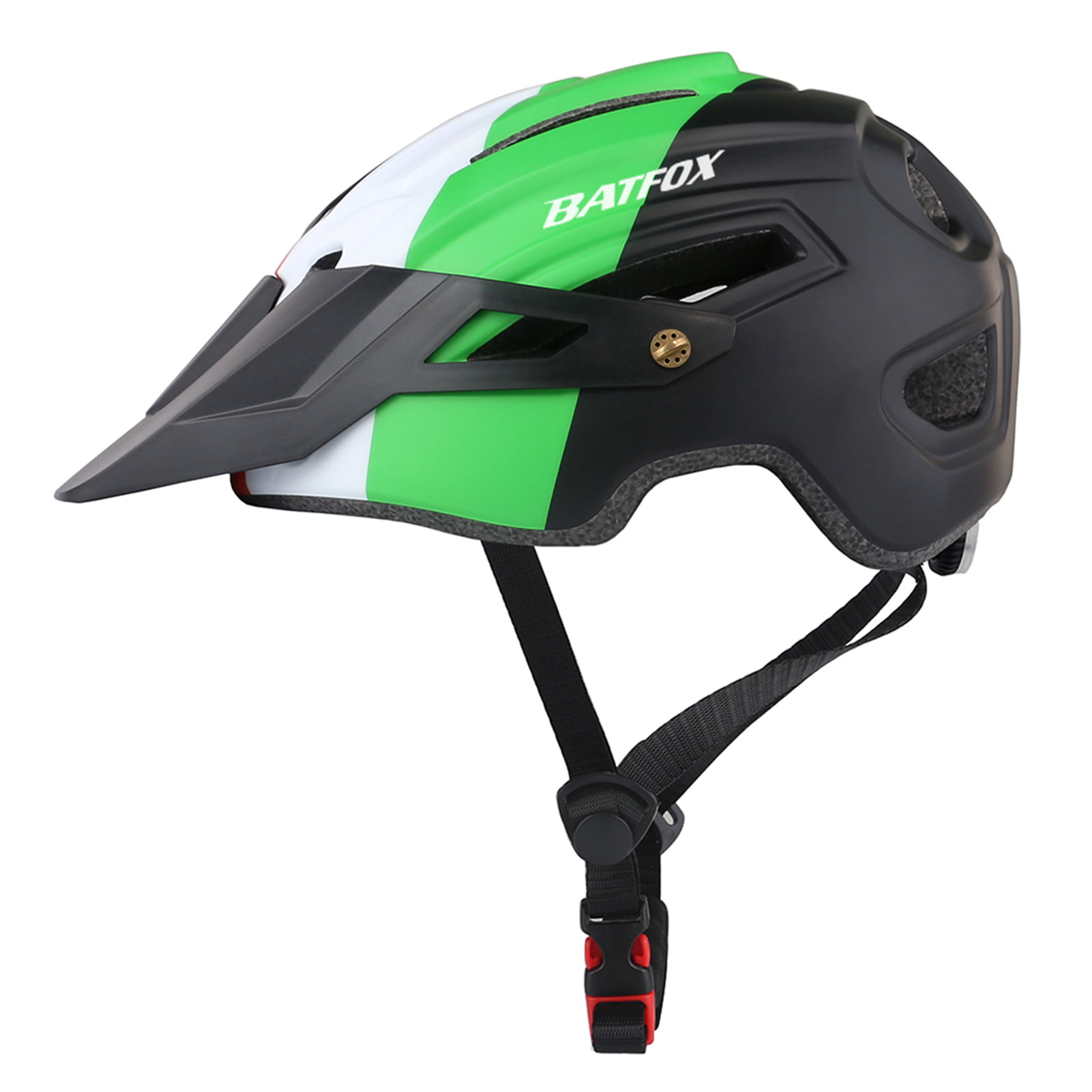 BATFOX Cycling Helmet Road Mountain Dark Green Helmet Integrally-molded MTB