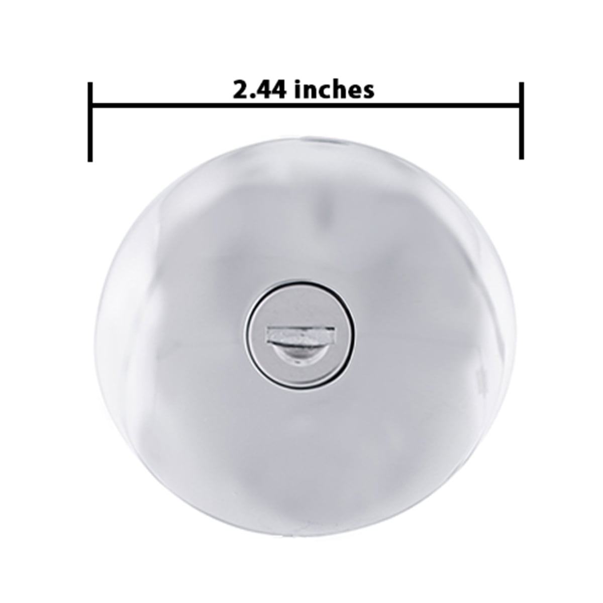 United Pacific S1301 Triple Chrome Vented Locking Gas Cap w/2 Keys for Various 1947-71 Chevy & Ford Vehicles, All Metal Cap – One Cap w/2 Keys