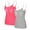 Hot Pink, variant on WTOBBY 2-Piece Solid Color Women's Camisole with Built-in Chest Pad, Sexy Oversized Tank Top Set for Layering, Soft Plus Size Comfort Underwear,Complexion L