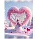 thumbnail image 1 of Pintura de diamantes 5D DIY, paisaje de Casa de muñeco de nieve de Navidad, punto de cruz, bordado de diamantes, mosaico romántico, Luna rosa, diamantes de imitación W1, 1 of 4